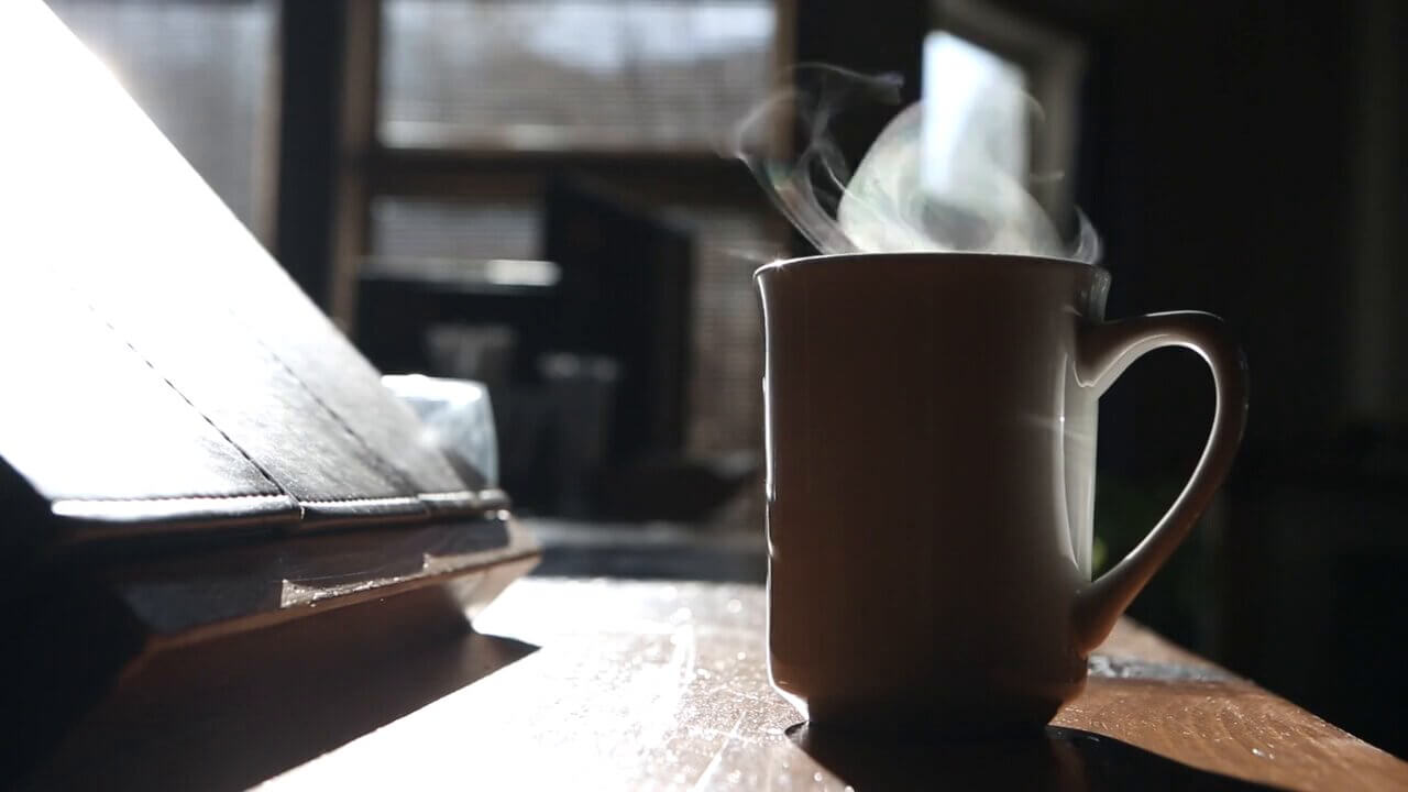 Imagen 1 animación del humo de una taza de café