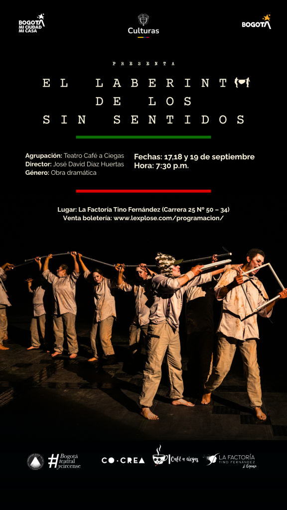 Pieza promocional de la función de El Laberinto de los Sin Sentidos en septiembre.